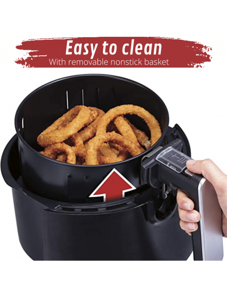 Just Perfecto JL-14 Friteuse à air 1200W avec commande à double bouton 3.5L