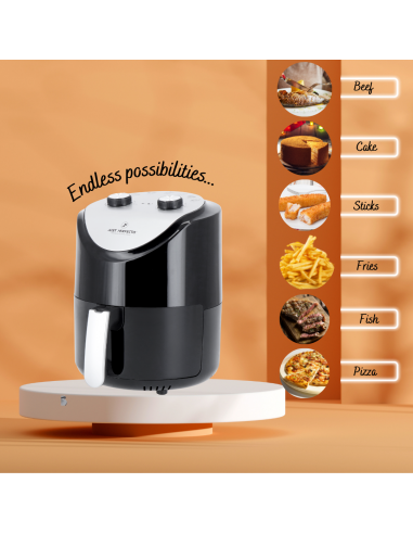 Just Perfecto JL-14 Friteuse à air 1200W avec commande à double bouton 3.5L