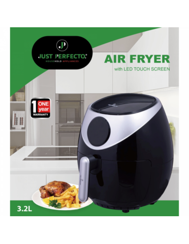 Just Perfecto JL-20  Friteuse à air chaud 1400W avec contrôle tactile LED 3.2L