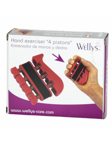 Wellys GI-069125  Exerciseur de mains et de doigts à 4 pistons