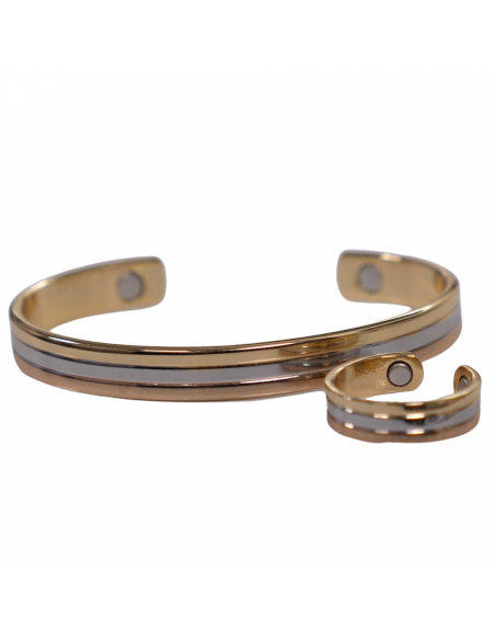 Wellys GD-027510 Bracelet magnétique tricolore Classique