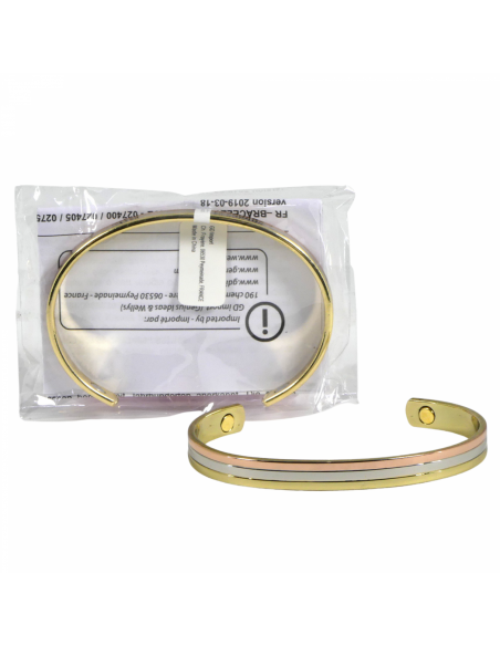 Wellys GD-027510 Bracelet magnétique tricolore Classique