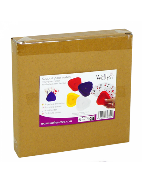 Wellys GI-179750  Lot de 4 porte-cartes à jouer