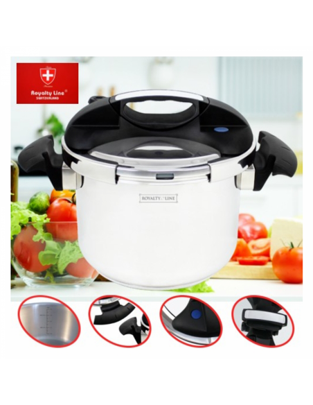 Royalty Line RL-PS4L  Autocuiseur en acier inoxydable de 4 litres