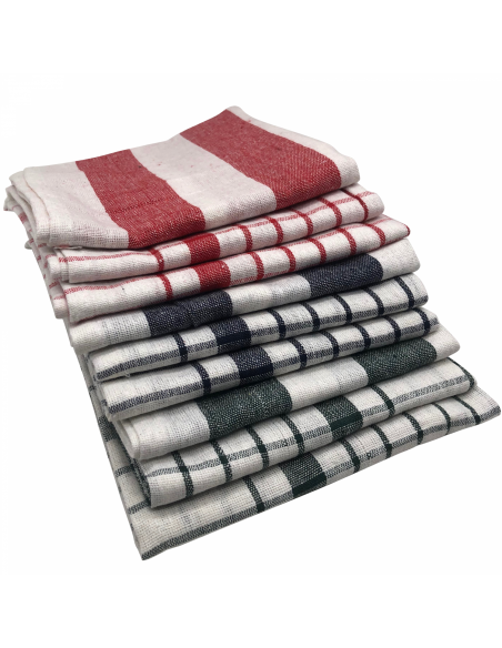 Cenocco CC-9068 Set d'essuie-tout en coton blanc 10 pièces 50x70cm