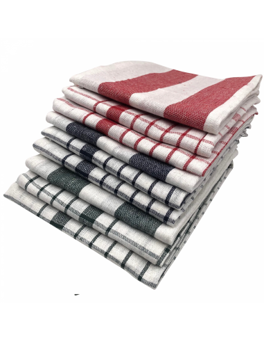 Cenocco CC-9068 Set d'essuie-tout en coton blanc 10 pièces 50x70cm