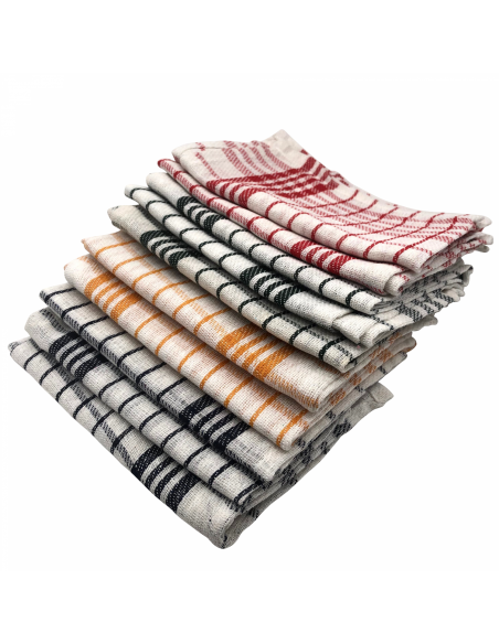 Cenocco CC-9067 Set d'essuie-tout en coton blanc 10 pièces 40x60cm