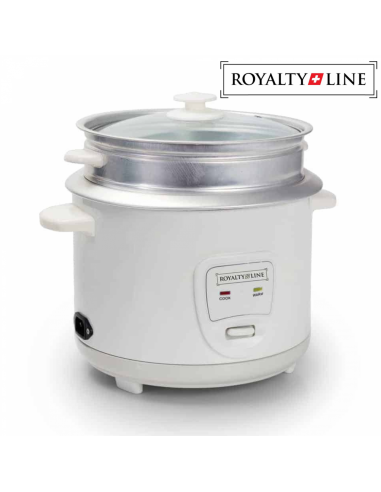 Royalty Line RL-RC18.10D Cuiseur à riz avec cuiseur vapeur 1 8L