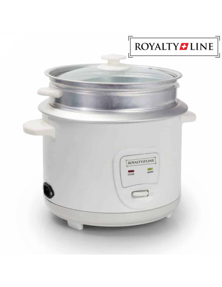 Royalty Line RL-RC18.10D Cuiseur à riz avec cuiseur vapeur 1 8L