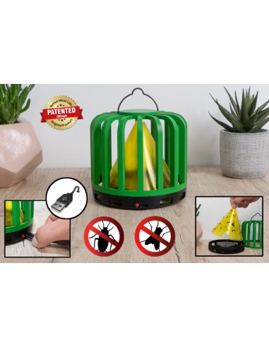 Genius Ideas GI-054561 Piège à insectes lumineux 'Cactus' FLYTRAP