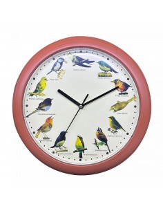 Herzberg HG-03701 Horloge chant d'oiseau japonais Bois