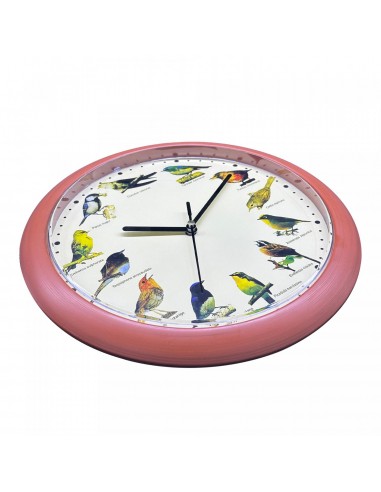 Herzberg HG-03701 Horloge chant d'oiseau japonais Bois