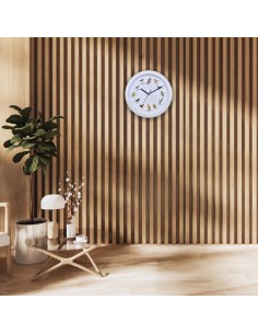 Herzberg HG-03725 Horloge européenne de chant d'oiseau Blanc 2