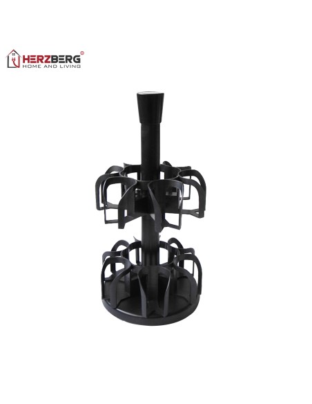 Herzberg Étagère à épices avec 12 bocaux en verre