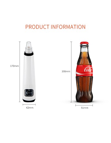 Cenocco Beauty Dissolvant de points noirs avec 6 têtes interchangeables