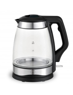Herzberg HG-5044 Bouilloire Electrique en Verre de 1.8L Avec Indicateur Lumineux à LED